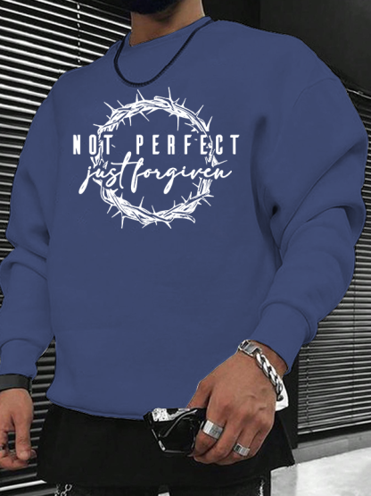 Not Perfect Just Forgiven Religious Christian Sweatshirt