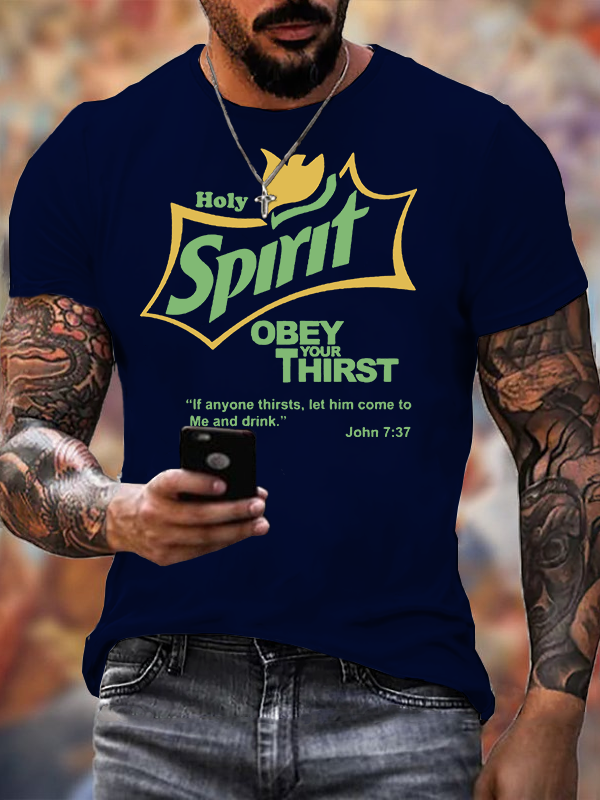 Holy Spirit Jesus God Christian Cotton T-Shirt