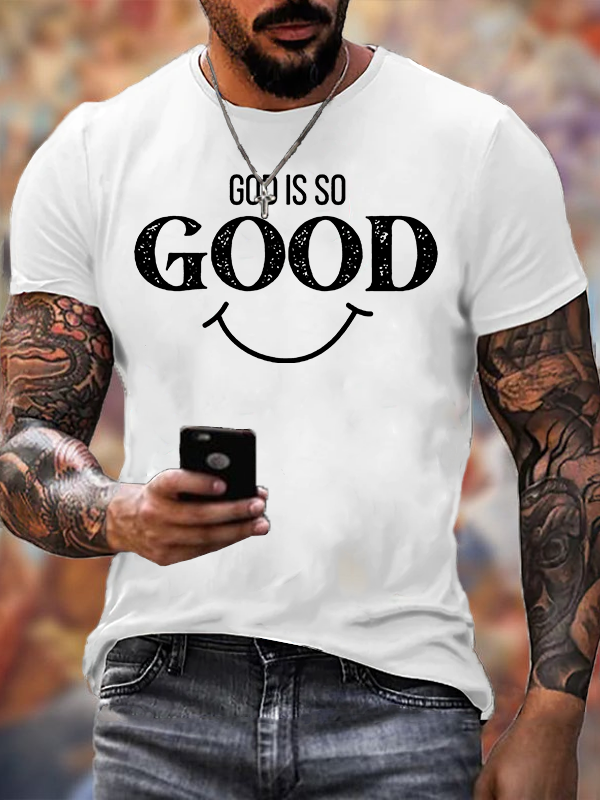 God Is So Good Jesus God Christian Cotton T-Shirt