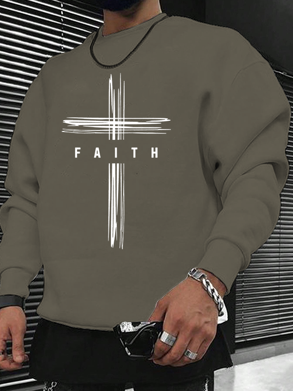 Faith Cross Christian Sweatshirt