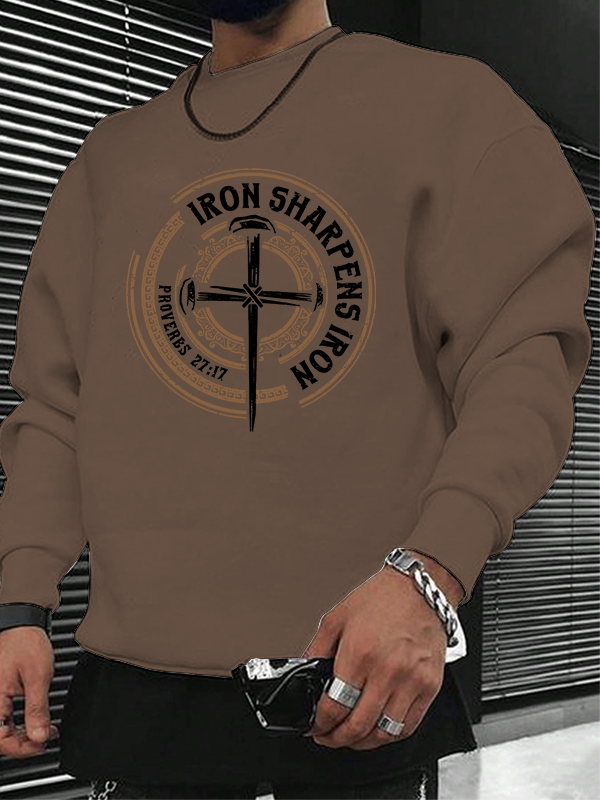Iron Sharpens Iron - Proverbs 27:17 Christian Sweatshirt
