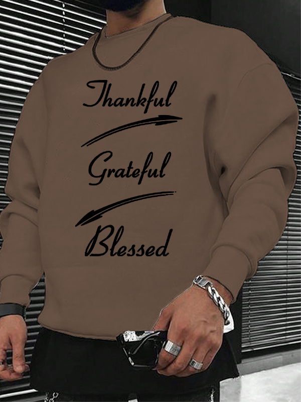 Thankful Grateful Blessed Christian Sweatshirt