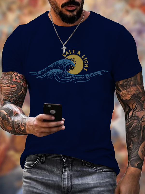 Salt & Light  Jesus God Christian Cotton T-Shirt