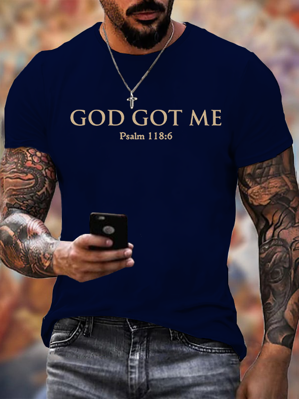 God Got Me Jesus God Christian Cotton T-Shirt