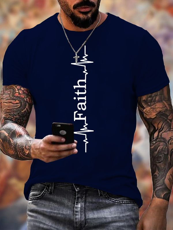 Faith Jesus God Christian Cotton T-Shirt