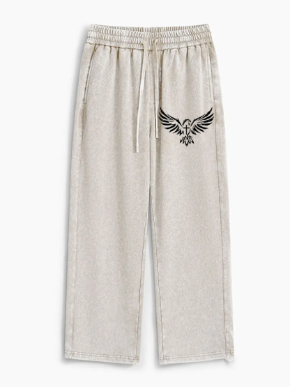 Wings Like Eagles Jesus God Christian Washed Sweatpants