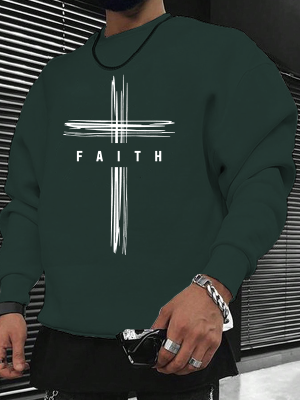 Faith Cross Christian Sweatshirt