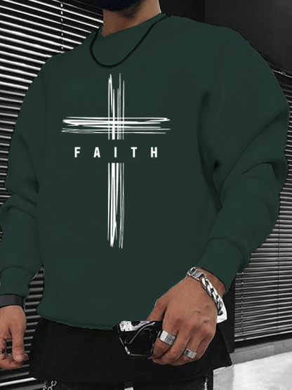 Faith Cross Christian Sweatshirt
