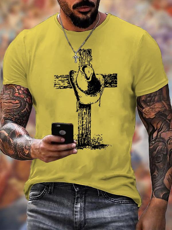 Faithful Rider Jesus God Christian Cotton T-Shirt