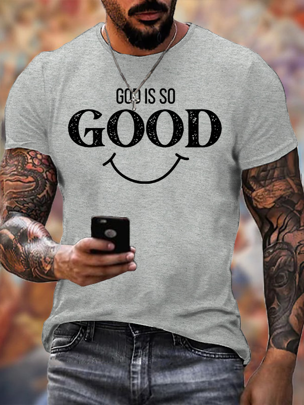 God Is So Good Jesus God Christian Cotton T-Shirt