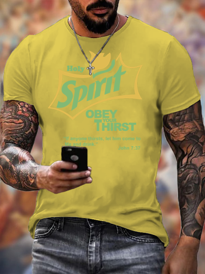 Holy Spirit Jesus God Christian Cotton T-Shirt