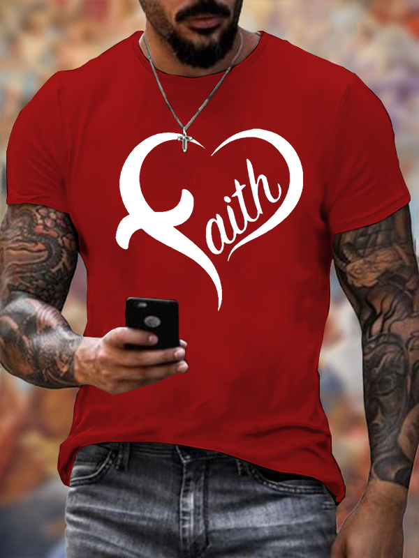 Faith Printed Christian Cotton T-Shirt