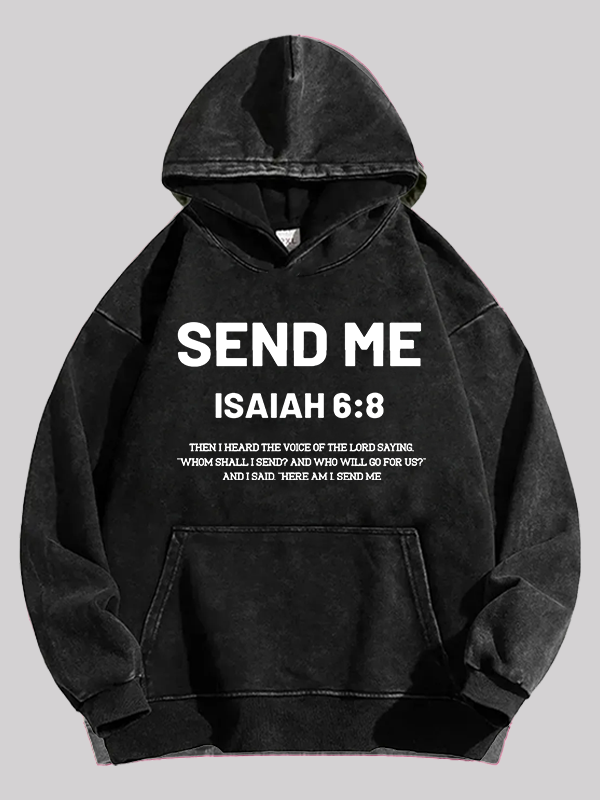 Send Me Jesus God Christian Washed Hoodie