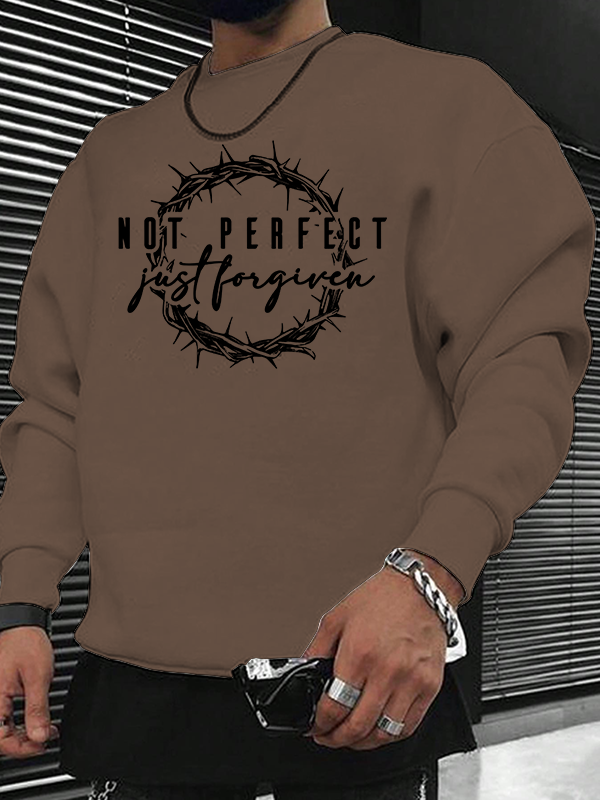 Not Perfect Just Forgiven Religious Christian Sweatshirt