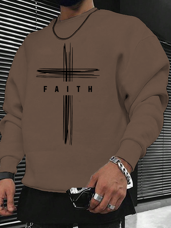 Faith Cross Christian Sweatshirt