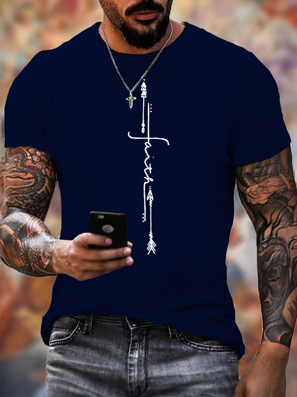 Faith Printed Christian Cotton T-Shirt