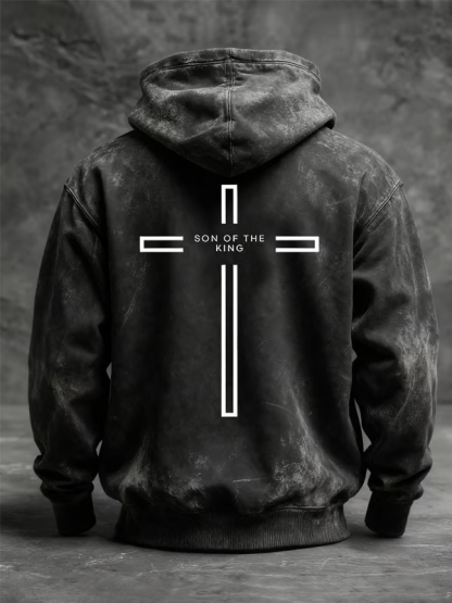 Son of The King Jesus God Christian Washed Hoodie