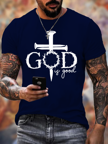 God Is Good Jesus God Christian Cotton T-Shirt