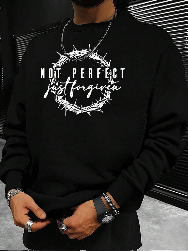 Not Perfect Just Forgiven Religious Christian Sweatshirt