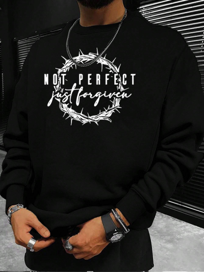 Not Perfect Just Forgiven Religious Christian Sweatshirt