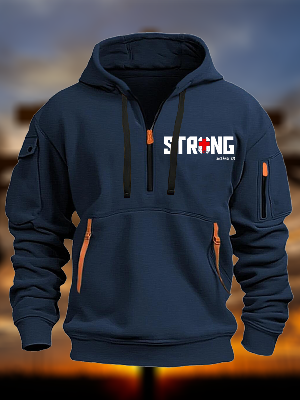 Strong - Joshua 1:9 Jesus God Christian Zipper Hoodies