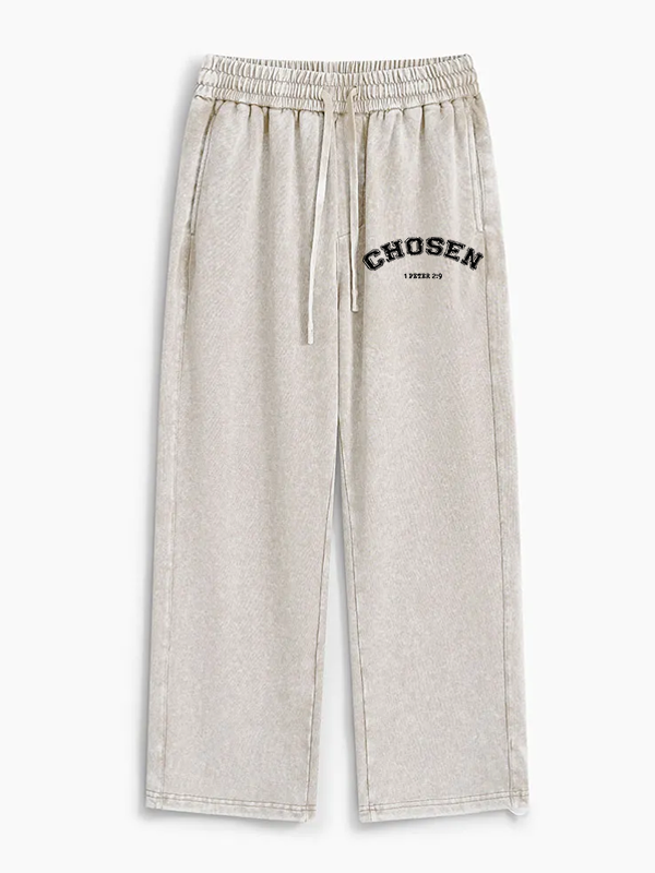 Chosen Jesus God Christian Washed Sweatpants