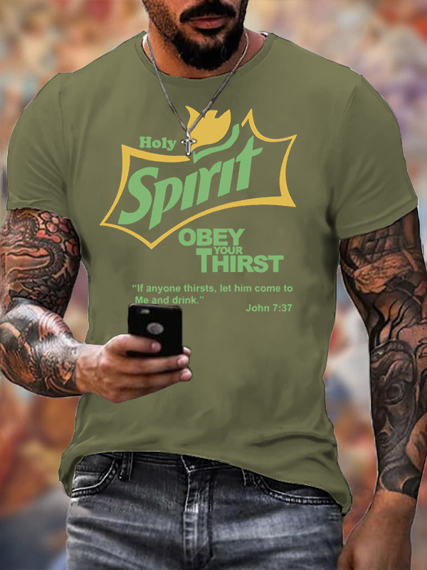 Holy Spirit Jesus God Christian Cotton T-Shirt