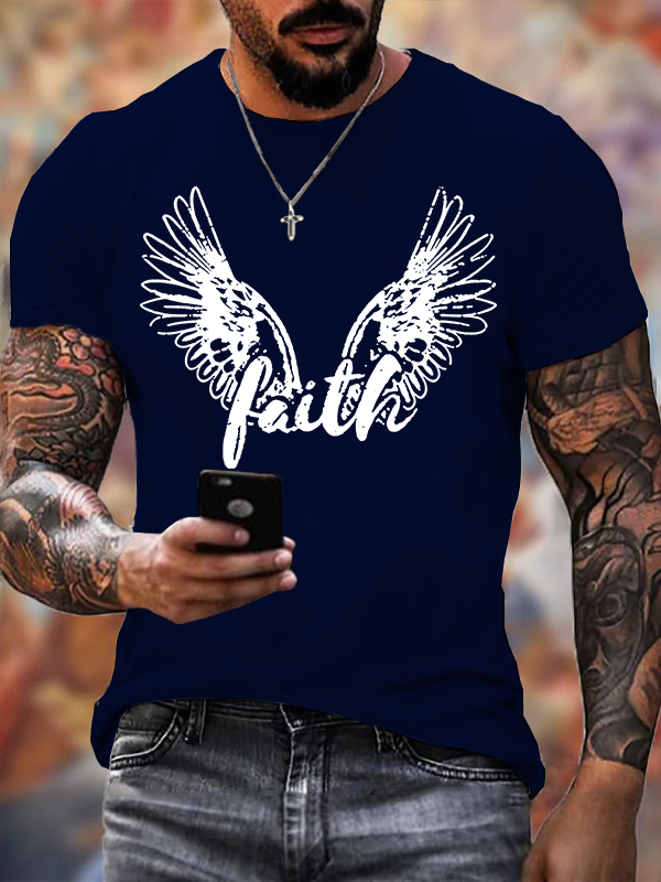 Faith Jesus God Christian Cotton T-Shirt