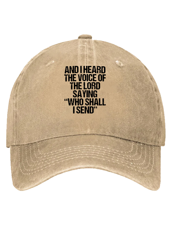 Send Me Isaiah 6:8 Christian Hat