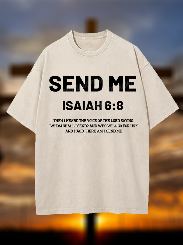 Send Me Christian Washed T-Shirt