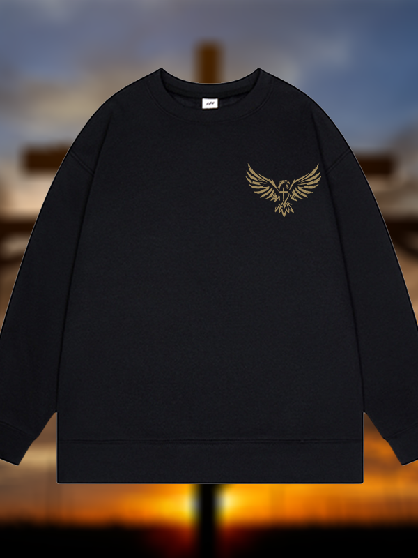 Wings Like Eagles Jesus God Christian Sweatshirt