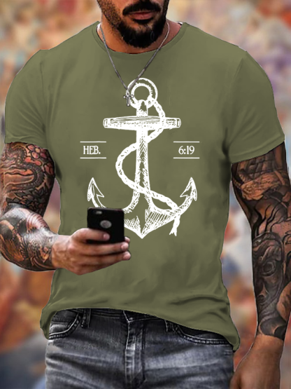 Hebrews 6 ：19  Christian Cotton T-Shirt
