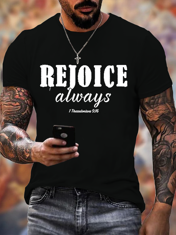 Man Of God Husband Dad Jesus God Christian Cotton T-Shirt