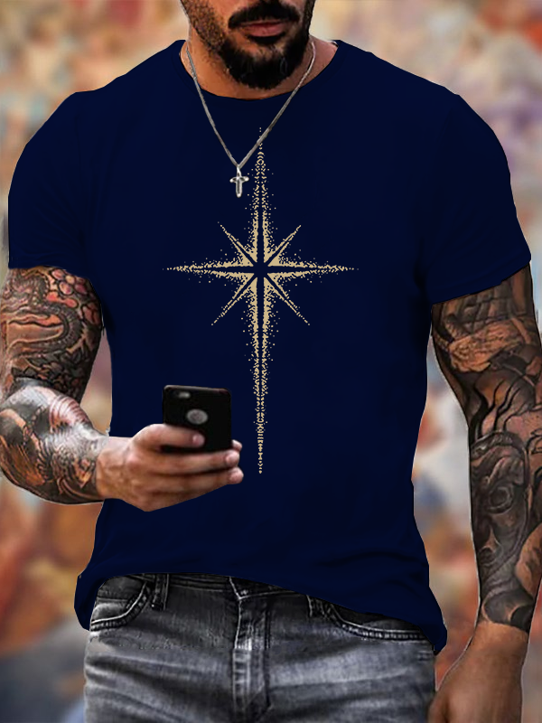 Guided by Grace Jesus God Christian Cotton T-Shirt