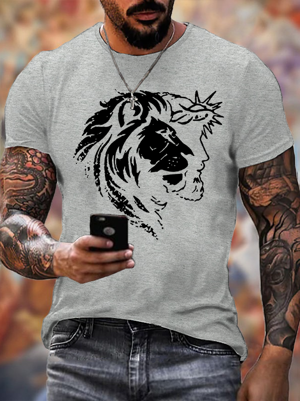 King of Kings Jesus God Christian Cotton T-Shirt