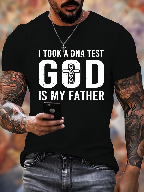 God Is My Father Jesus God Christian Cotton T-Shirt
