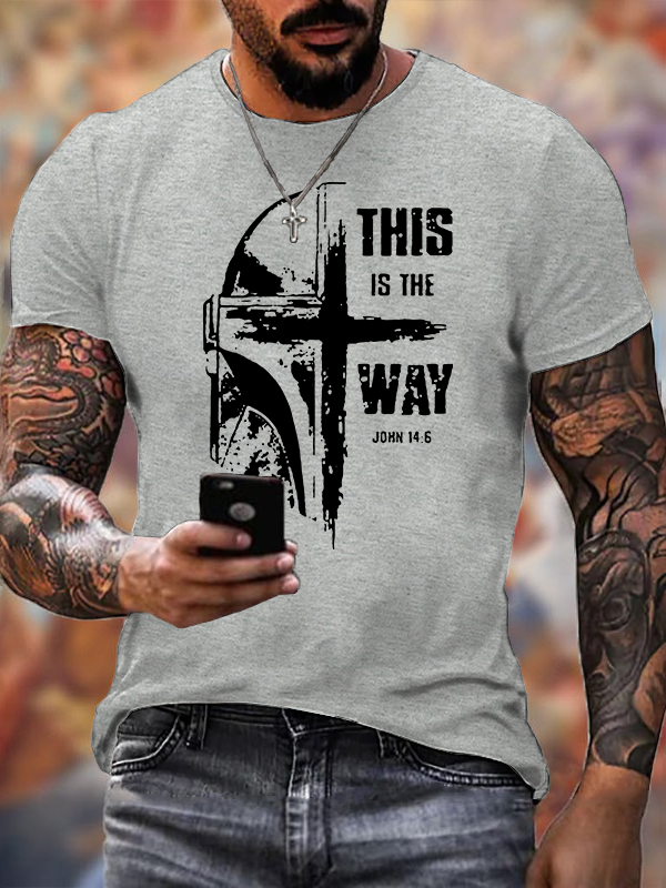This Is The Way Jesus God Christian Cotton T-Shirt