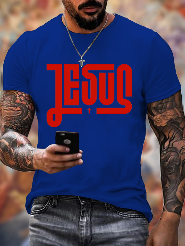 Jesus Cross  Jesus God Christian Cotton T-Shirt