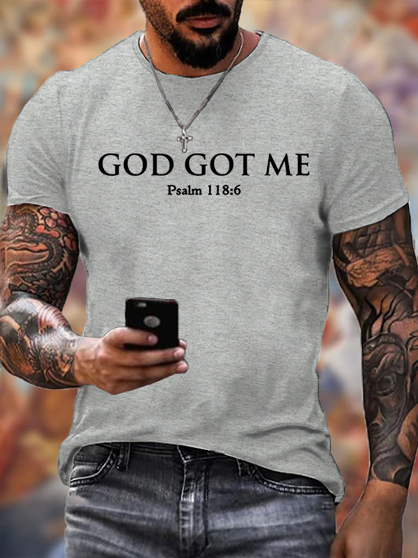 God Got Me Jesus God Christian Cotton T-Shirt
