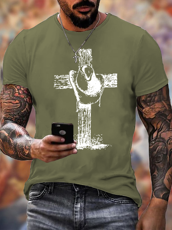 Faithful Rider Jesus God Christian Cotton T-Shirt