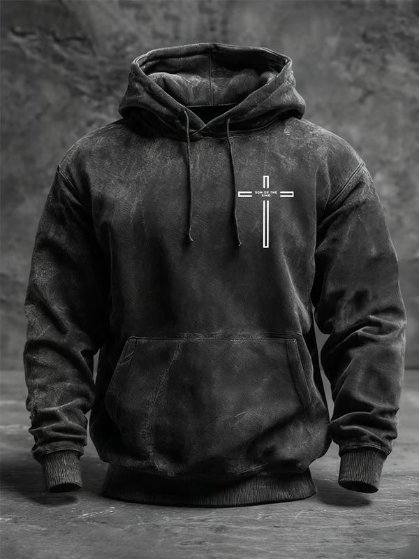 Son of The King Jesus God Christian Washed Hoodie