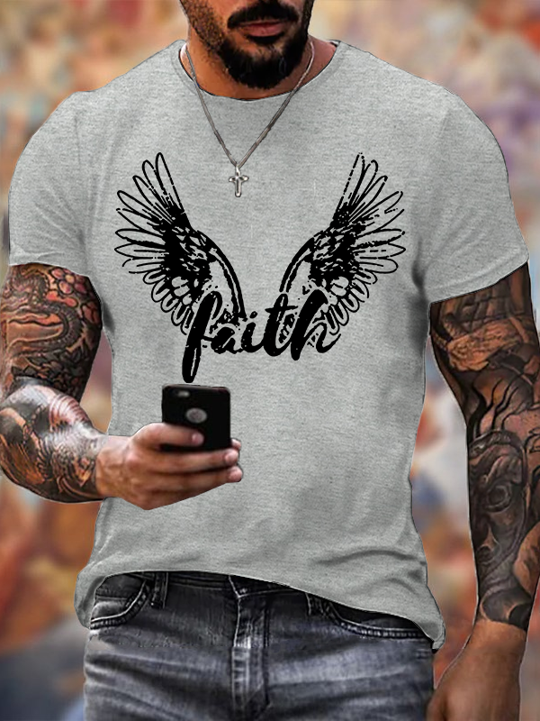 Faith Jesus God Christian Cotton T-Shirt