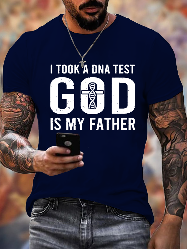 God Is My Father Jesus God Christian Cotton T-Shirt