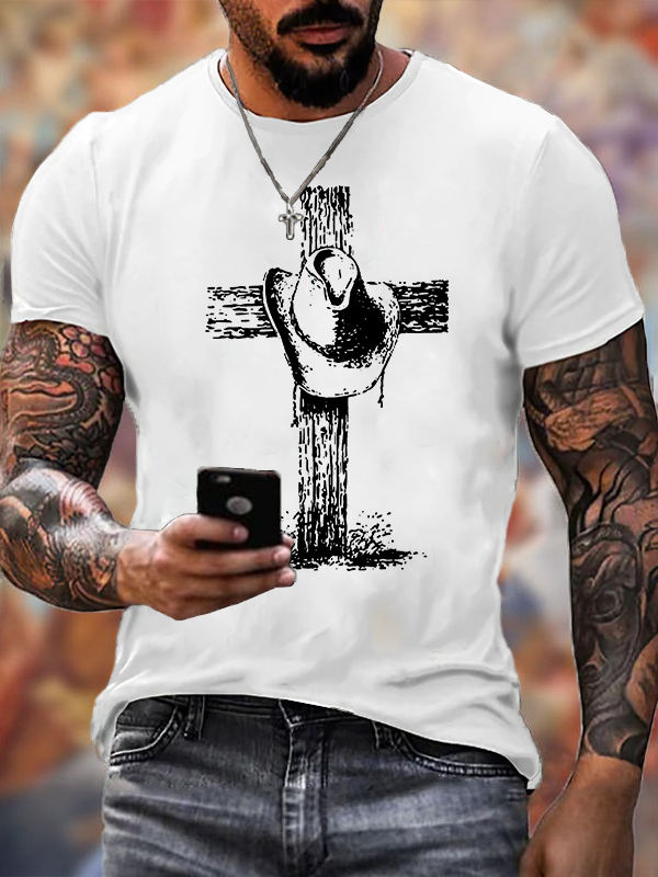 Faithful Rider Jesus God Christian Cotton T-Shirt