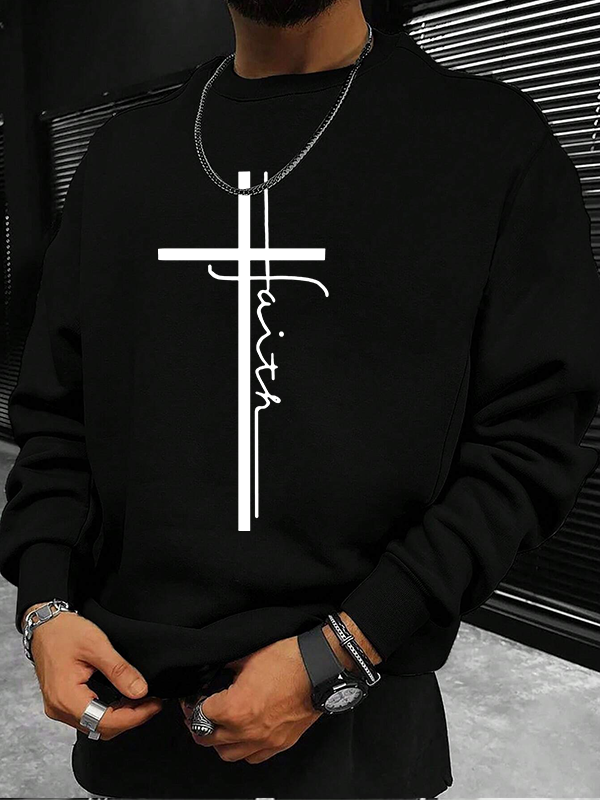 Faith Cross Christian Sweatshirt