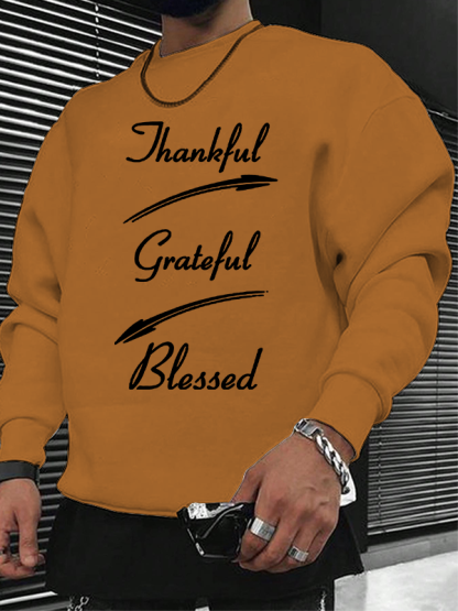 Thankful Grateful Blessed Christian Sweatshirt