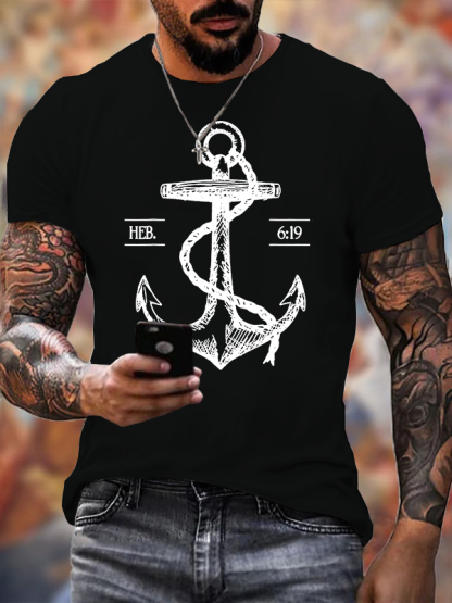 Hebrews 6 ：19  Christian Cotton T-Shirt