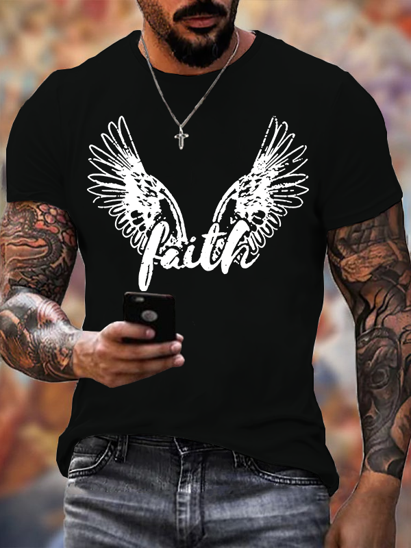 Faith Jesus God Christian Cotton T-Shirt