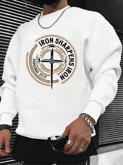 Iron Sharpens Iron - Proverbs 27:17 Christian Sweatshirt