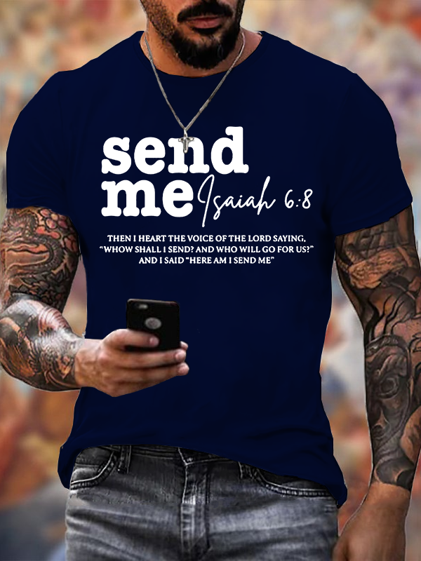  Send Me Jesus God Christian Cotton T-Shirt